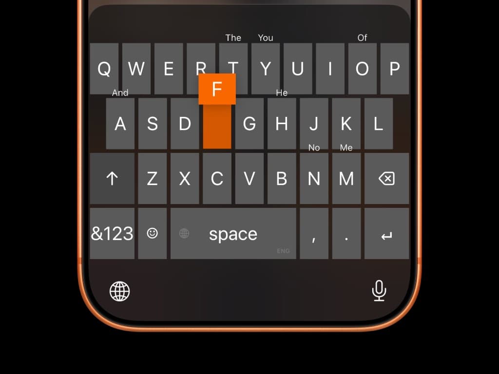 Klava — keyboard with above-key predictions
