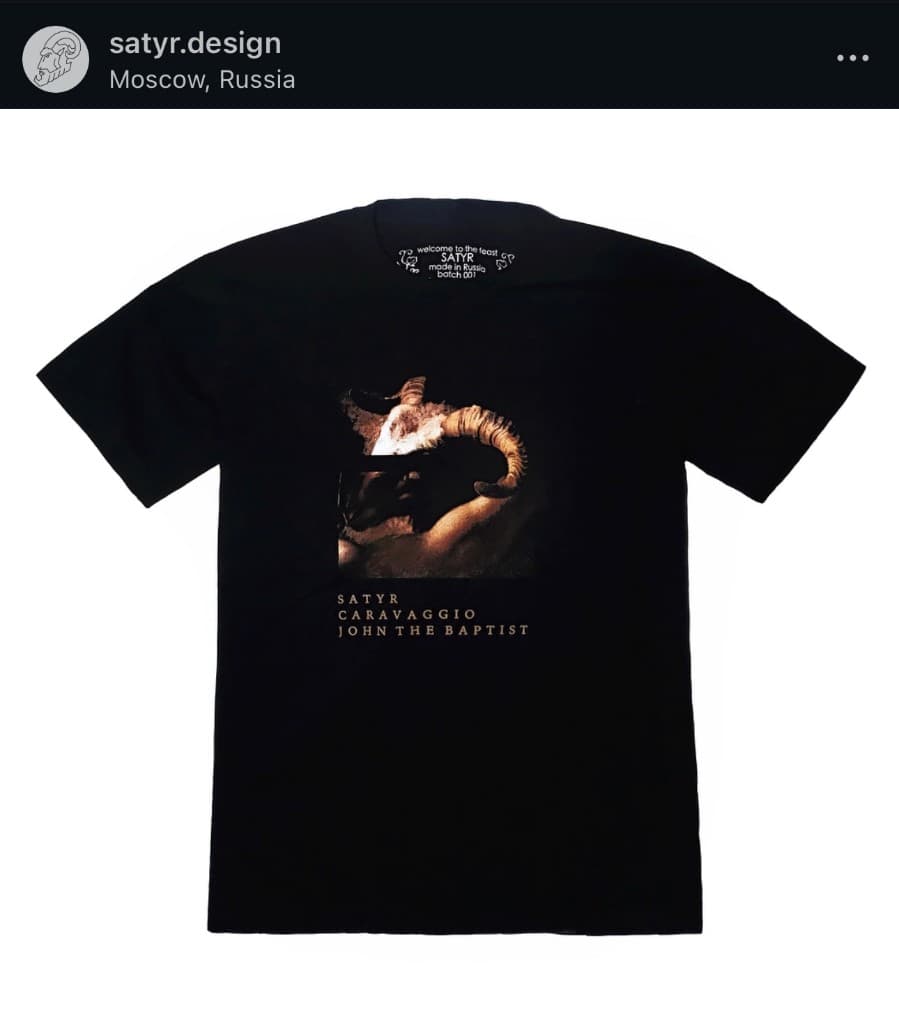 Satyr Design — Caravaggio John the Baptist t-shirt